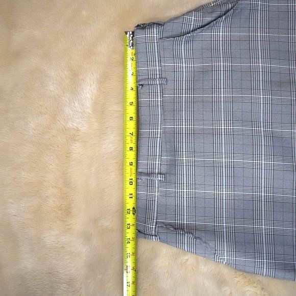 Wild Honey Gray Black Plaid Mini Skirt Size M Pockets Y2K Preppy Grunge - Picture 6 of 10